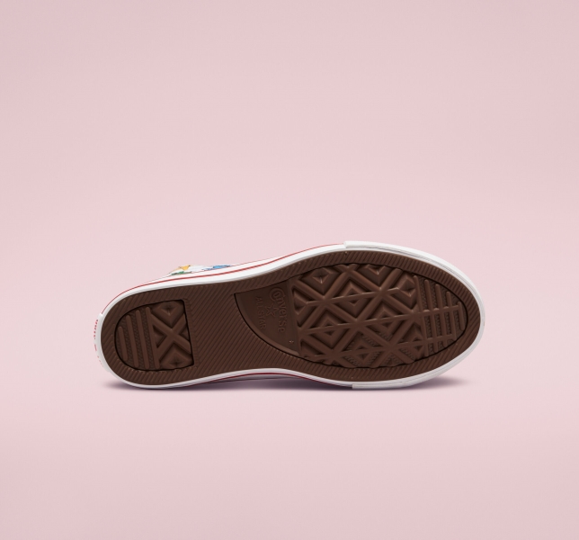 Kids' Converse Chuck Taylor All Star Dinosaurs Canvas Shoes White / Red / Blue | 308-IBNWVP