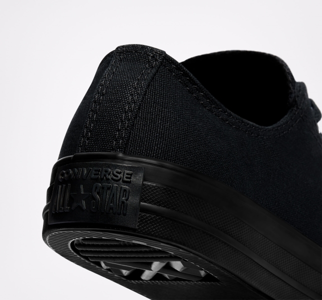 Men's Converse Chuck Taylor All Star Low Top Canvas Shoes Black | 149-VXGFKS