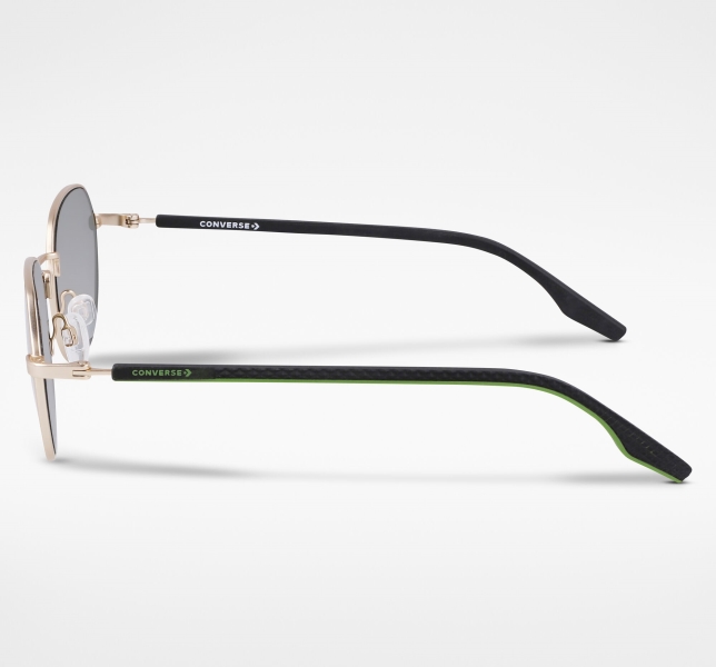 Women's Converse North End Sunglasses Gold | 476-RGPVNC