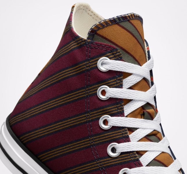 Women's Converse Chuck Taylor All Star Twisted Classics High Tops Obsidian / Deep Burgundy | 946-FPBARM