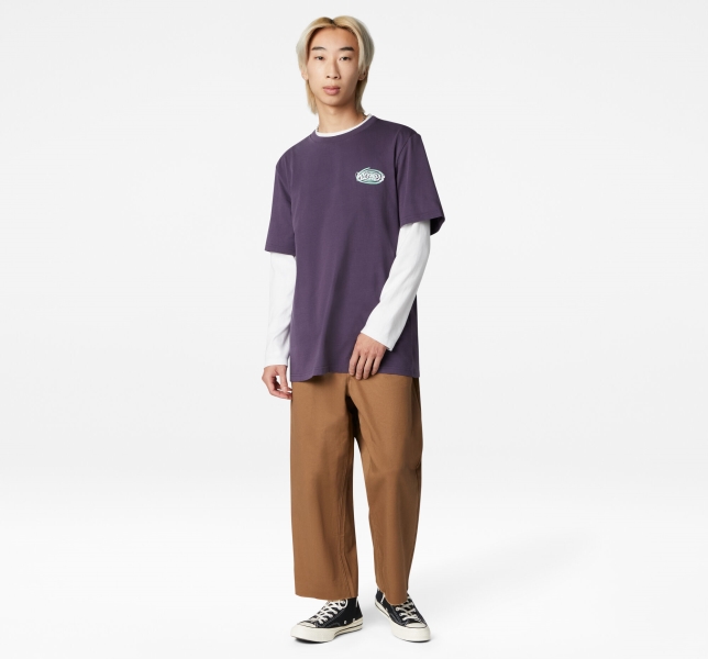 Men's Converse Sticker Graphic T Shirts Multicolor | 347-RLZOKM