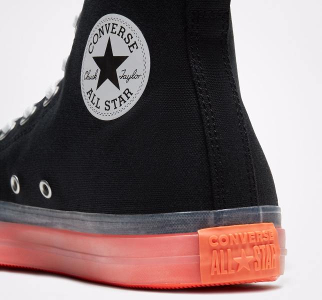 Men's Converse Chuck Taylor All Star CX Canvas Shoes Black / Mango | 538-ZXBIEH