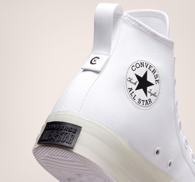 Men's Converse Chuck Taylor All Star CX Explore Canvas Shoes White / White / Black | 183-YPHABW