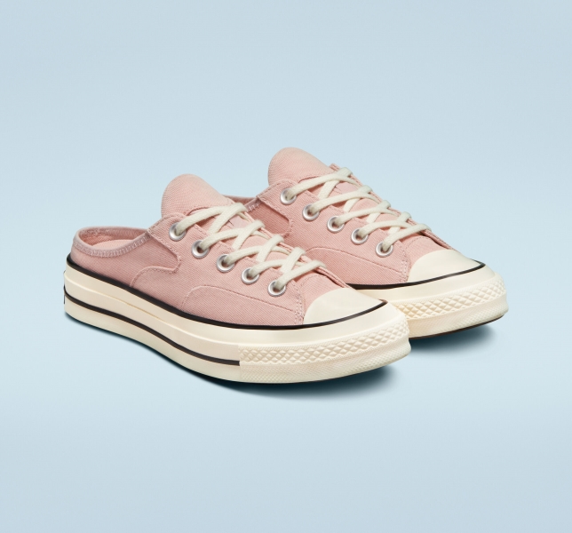 Women's Converse Chuck 70 Mule Low Tops Grey Purple / Black | 873-QLAIVX