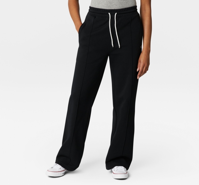 Women's Converse Wide Leg Knit Pants Black | 206-LIHPWZ