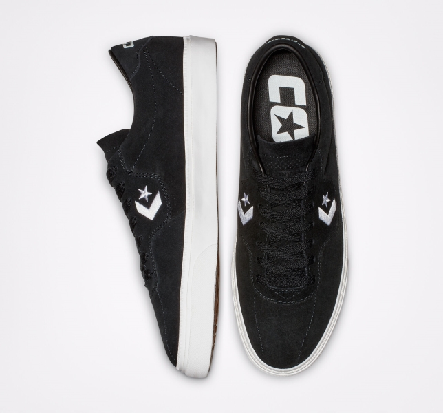 Men's Converse CONS Louie Lopez Pro Skate Shoes Black / Black / White | 829-RZSIHO
