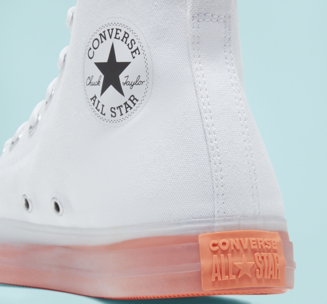 Women's Converse Chuck Taylor All Star CX High Tops White / Mango | 423-ATISJX