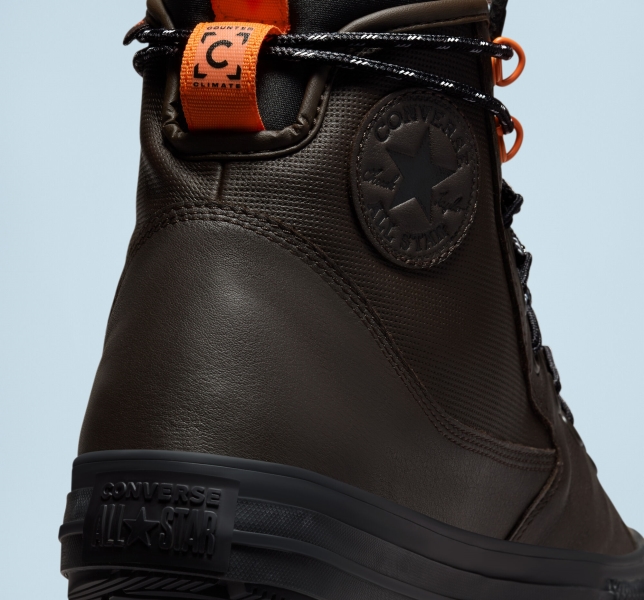 Women's Converse Chuck Taylor All Star All Terrain High Tops Brown / Brown | 197-LINCZT