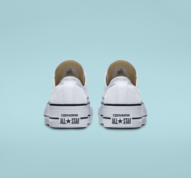Women's Converse Chuck Taylor All Star Lift Low Tops White / Black / White | 781-CIQHES