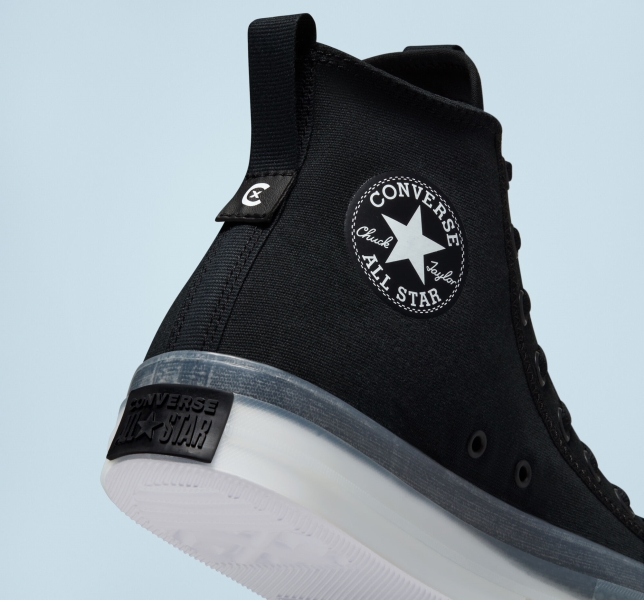 Men's Converse Chuck Taylor All Star CX Explore Canvas Shoes Black / Black / White | 390-TXNEIC