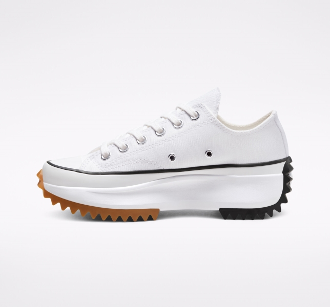 Women's Converse Run Star Platform Shoes White / Black | 045-PNTEAB