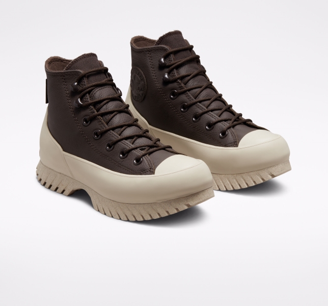 Women's Converse Chuck Taylor All Star Lugged 2.0 Counter Climate Boots Brown / White | 698-NYWTRH