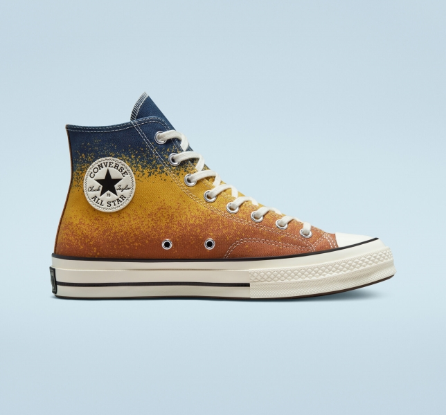 Men's Converse Chuck 70 Scatter Dye Canvas Shoes Multicolor | 368-MTLZEO