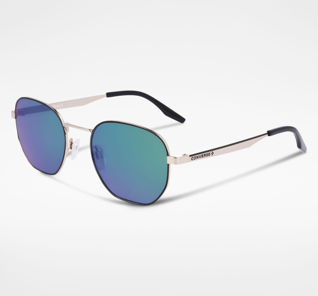Women's Converse Elevate Sunglasses Gold / Black | 387-RBSWOH