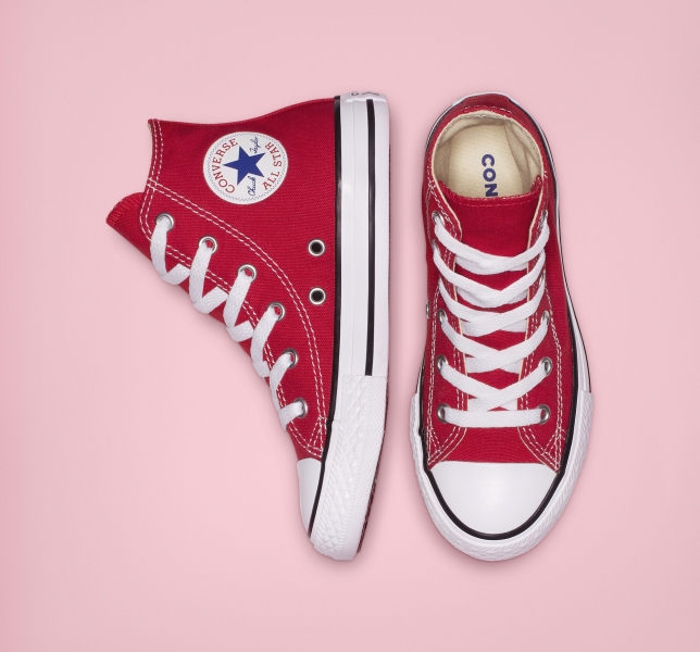 Kids' Converse Chuck Taylor All Star Classic Canvas Shoes Red | 950-GXPEMS