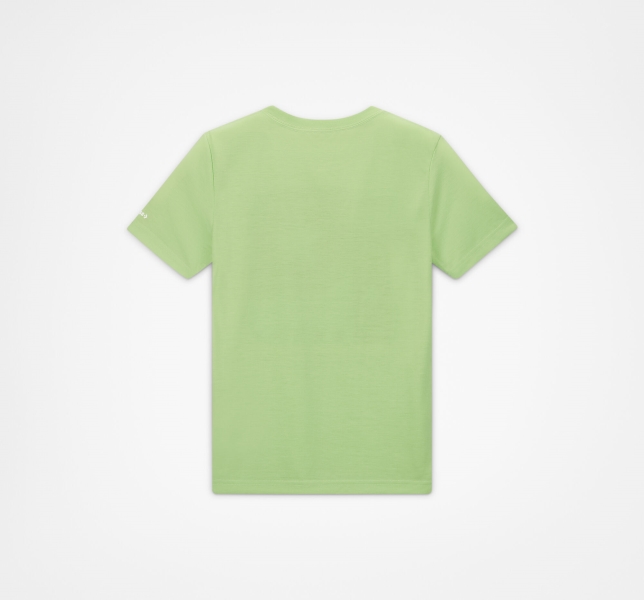 Kids' Converse All Star Logo Graphic T Shirts Light Green | 285-SUKMCA