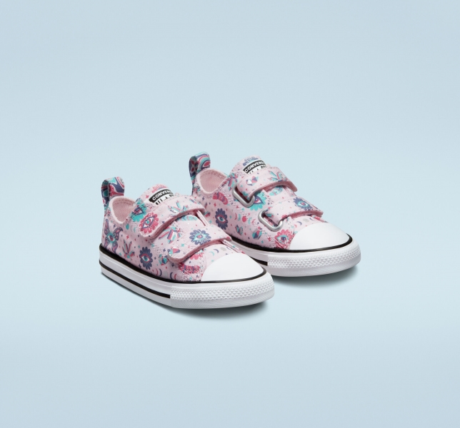 Kids' Converse Chuck Taylor All Star Easy-On Mystic Gems Canvas Shoes Pink / Purple | 293-SCRZBU