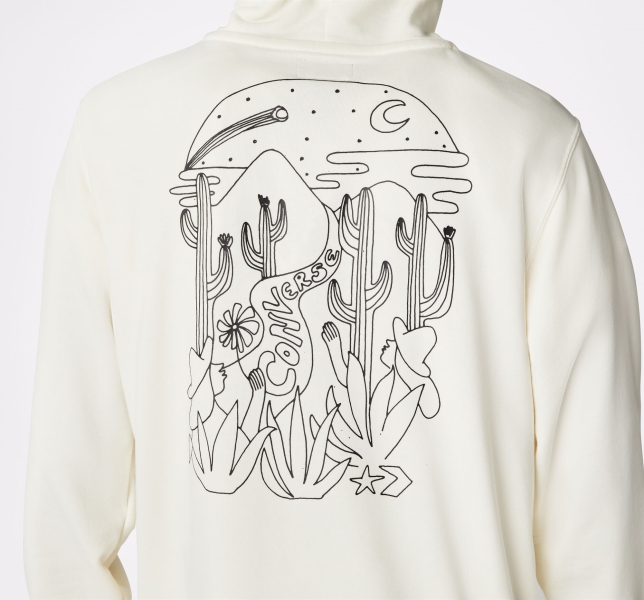 Men's Converse Desert Graphic Hoodie Multicolor | 836-IGBTCK