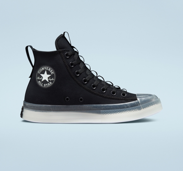 Men's Converse Chuck Taylor All Star CX Explore Canvas Shoes Black / Black / White | 390-TXNEIC