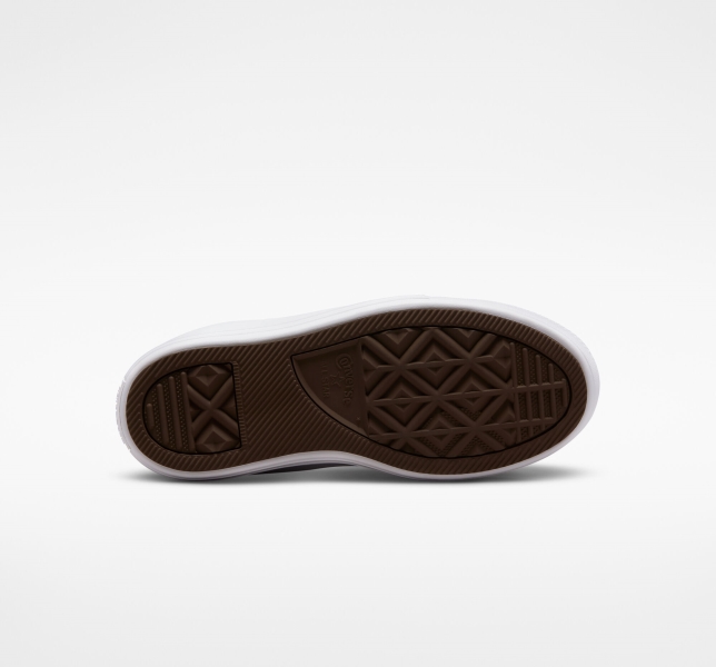 Kids' Converse Chuck Taylor All Star Move Feathers Platform Shoes Purple / Royal | 495-UDYZAC