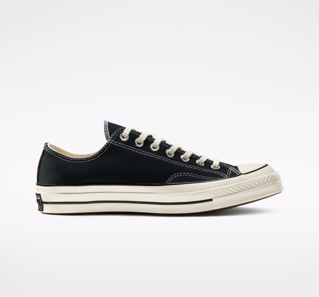 Men's Converse Chuck 70 Vintage Canvas Shoes Black / Black | 586-CHMJAS