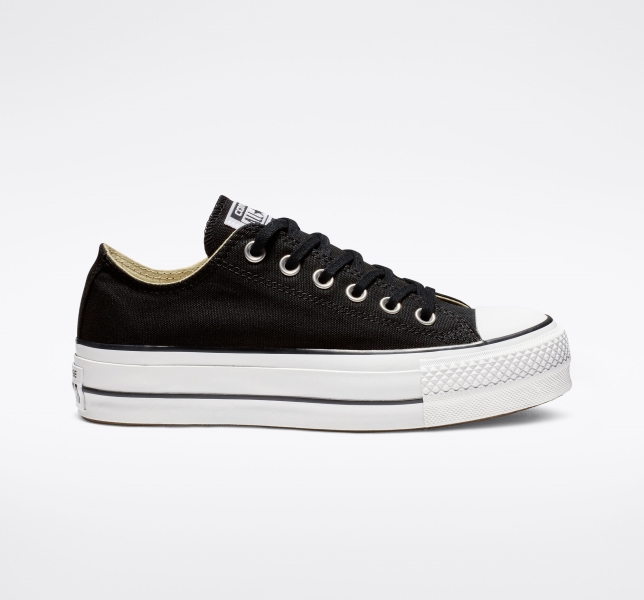 Women's Converse Chuck Taylor All Star Lift Canvas Shoes Black / White / White | 960-UMPHJG