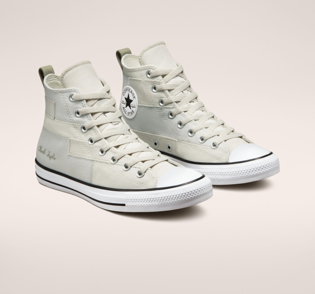 Women's Converse Chuck Taylor All Star Desert Patchwork High Tops Light Beige / Light | 278-ERNZLV