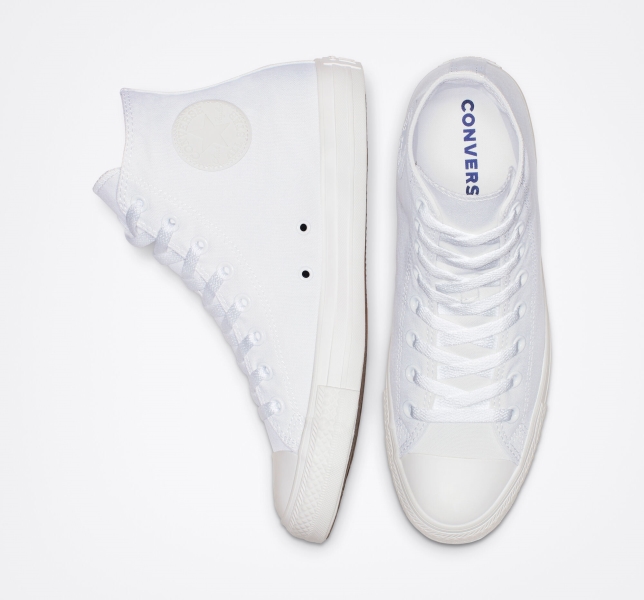 Women's Converse Chuck Taylor All Star Classic Canvas Shoes White | 732-BKTEDR
