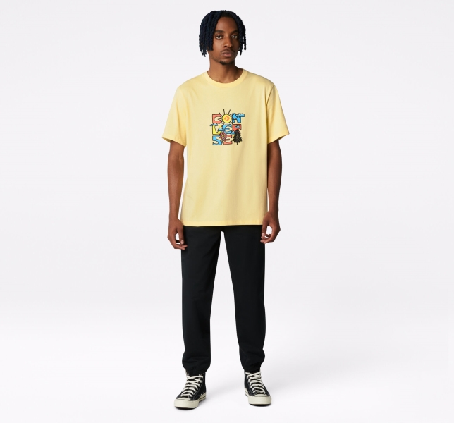 Men's Converse Nature Wordmark Graphic T Shirts Multicolor | 394-PULZKD