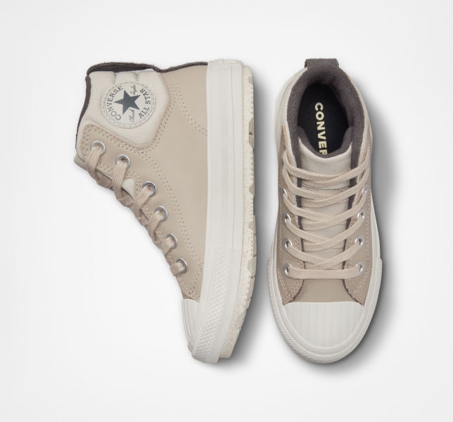 Kids' Converse Chuck Taylor All Star Berkshire Counter Climate Boots Light Beige / Grey | 680-JADQNS