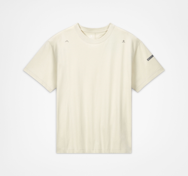 Men's Converse A-COLD-WALL* T Shirts Beige White | 597-VIHMZJ