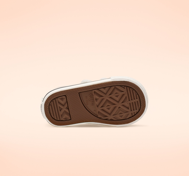 Kids' Converse Chuck Taylor All Star Easy-On Leather Canvas Shoes White | 943-FWPLUT