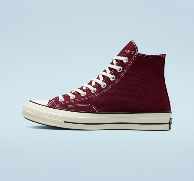 Men's Converse Chuck 70 Vintage Canvas Shoes Deep Burgundy / Black | 524-XCSJQU