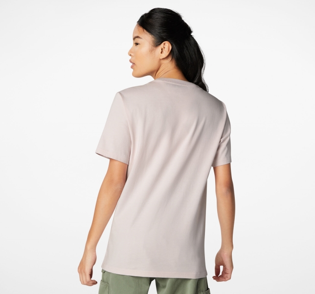 Women's Converse Artist Short Sleeve T Shirts Rose | 162-PAIWDV