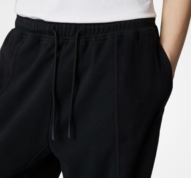 Men's Converse Paneled Knit Jogger Black | 975-XLEACY