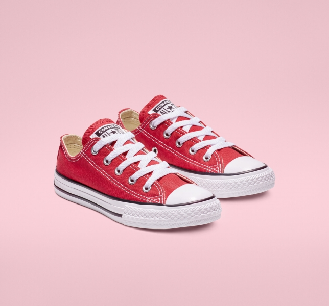 Kids' Converse Chuck Taylor All Star Classic Canvas Shoes Red | 460-UVXBHC