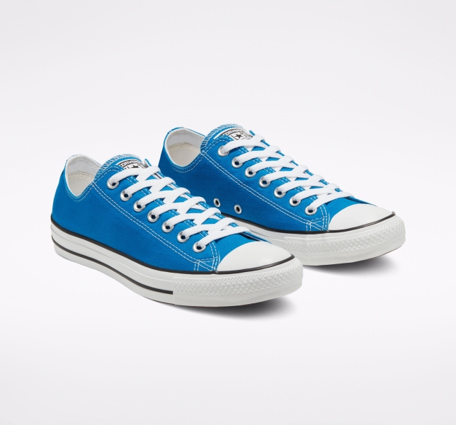 Men's Converse Chuck Taylor All Star Seasonal Canvas Shoes Blue | 574-LFWCDP