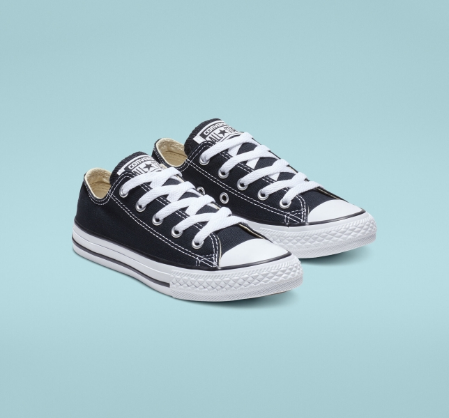 Kids' Converse Chuck Taylor All Star Classic Canvas Shoes Black | 704-MRVPSG