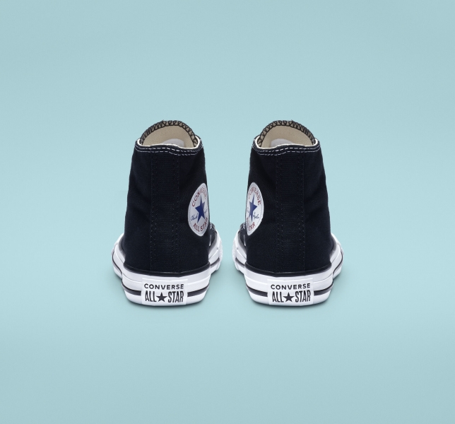 Kids' Converse Chuck Taylor All Star Classic Canvas Shoes Black | 429-YQVNMS