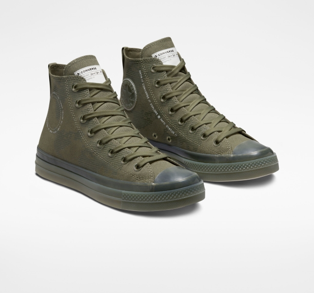 Men's Converse Chuck Taylor All Star CX Global Patch Logo Canvas Shoes White | 198-JKEAVN