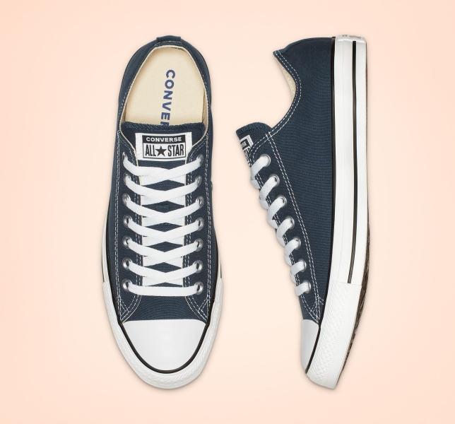 Women's Converse Chuck Taylor All Star Classic Canvas Shoes Navy | 421-IRBUNZ