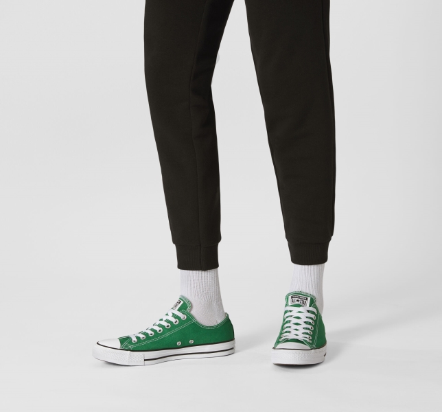 Women's Converse Chuck Taylor All Star Classic Canvas Shoes Green | 637-YRCFKI