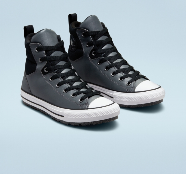 Men's Converse Chuck Taylor All Star Berkshire Boots Grey / Black / Black | 856-QNGPAO
