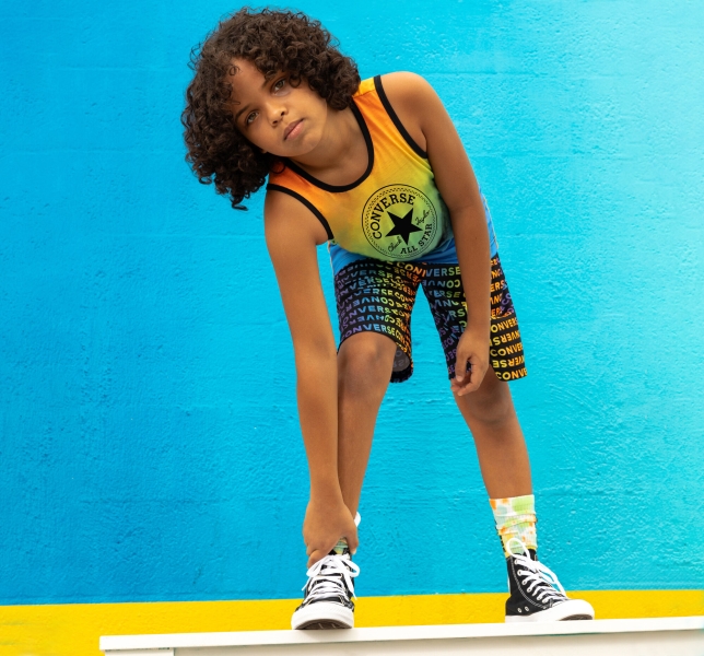 Kids' Converse Ombre Muscle Tanks Orange | 591-ONGDLF