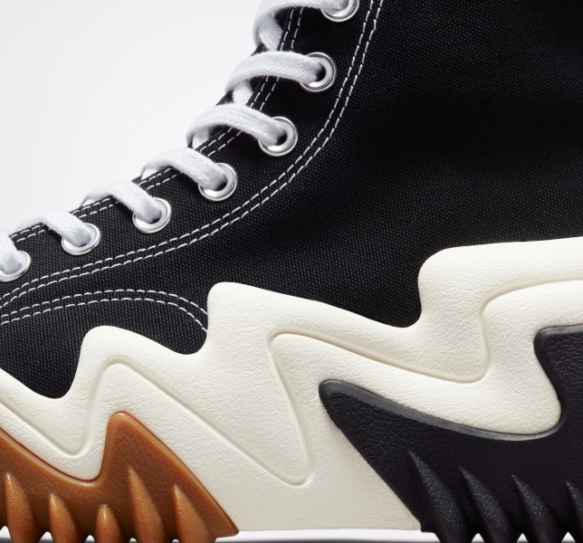 Women's Converse Run Star Motion CX Platform Shoes Black / White / Orange | 310-NGJZTY