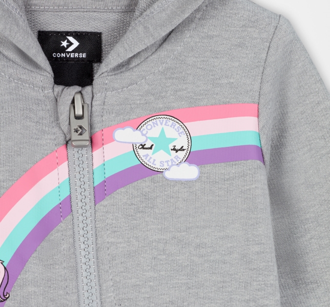 Kids' Converse Unicorn Coverall One Piece & Sets Light Grey | 592-KAJMVF