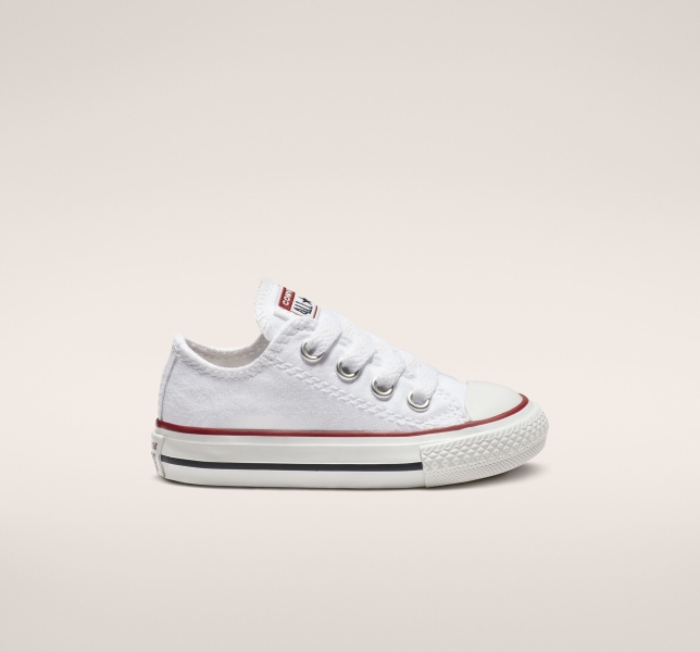 Kids' Converse Chuck Taylor All Star Classic Canvas Shoes White | 918-LYECUX