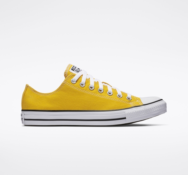 Men's Converse Chuck Taylor All Star Classic Canvas Shoes Lemon | 028-VTDCWB