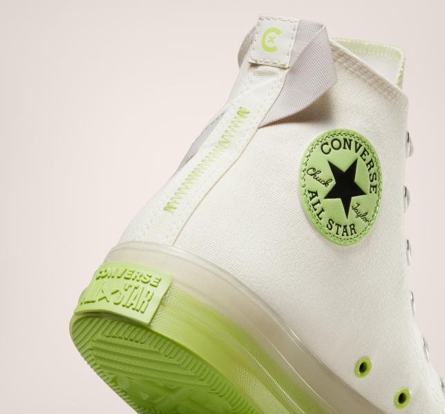 Women's Converse Chuck Taylor All Star CX Crafted Stripes Canvas Shoes Light Green | 784-RZFNVA