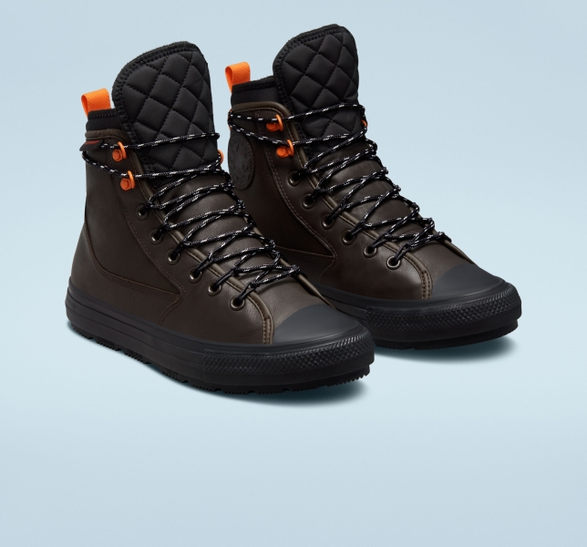 Men's Converse Chuck Taylor All Star All Terrain Canvas Shoes Brown / Brown | 675-UDSPFN